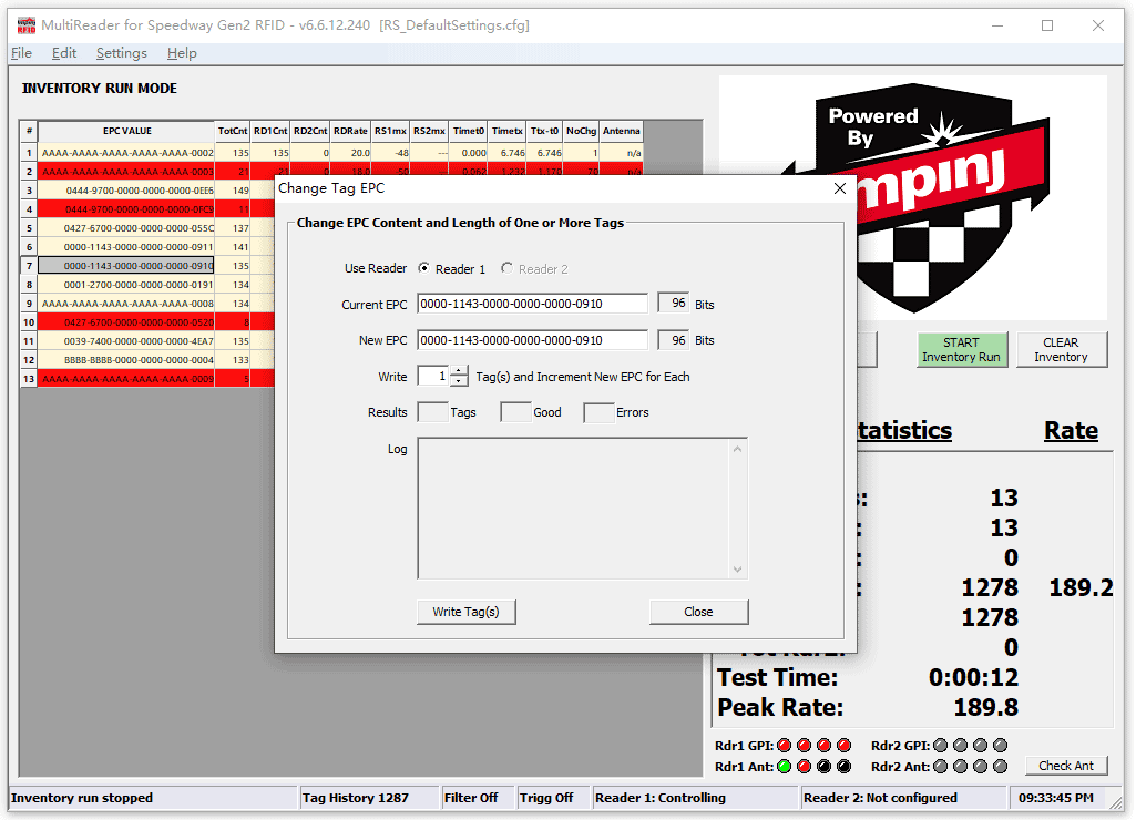MultiReader修改RFID標(biāo)簽內(nèi)容